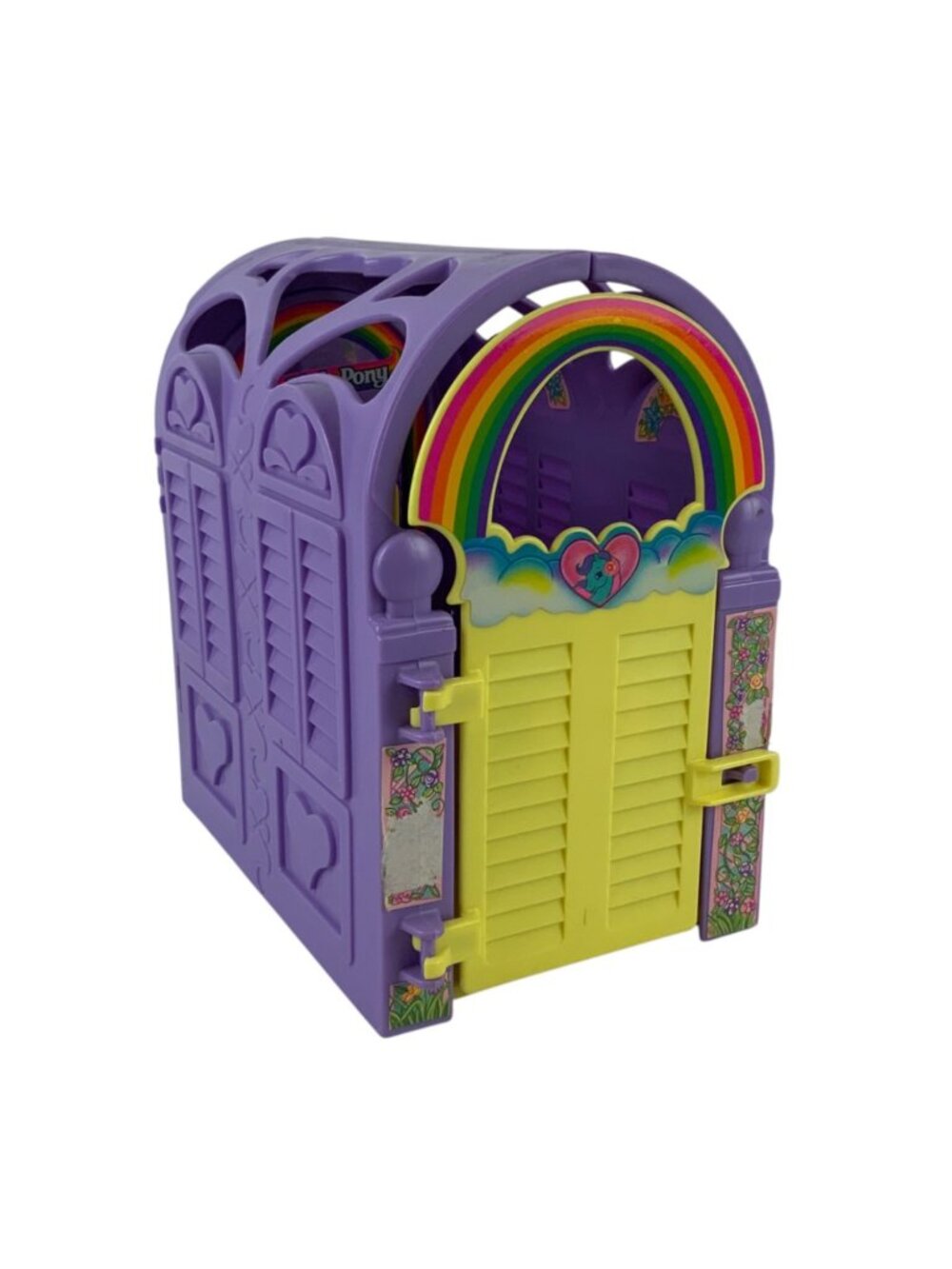 My Little Pony G2 My Pretty Parlor Playset 1997 Purple Yellow - Case Only